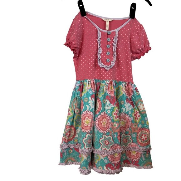 Matilda Jane Girls Wonderment Pretty in Patterns Dress Size 10 - Picture 1 of 10
